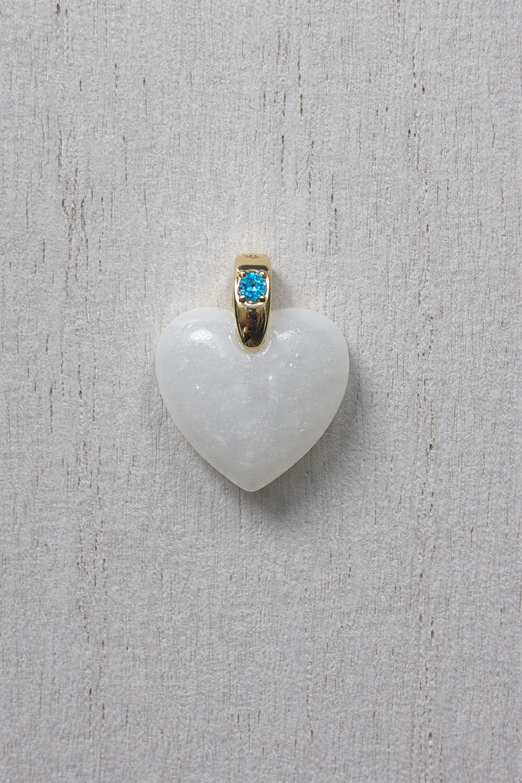 Maia Coeur en Or Jaune, pierre naturelle