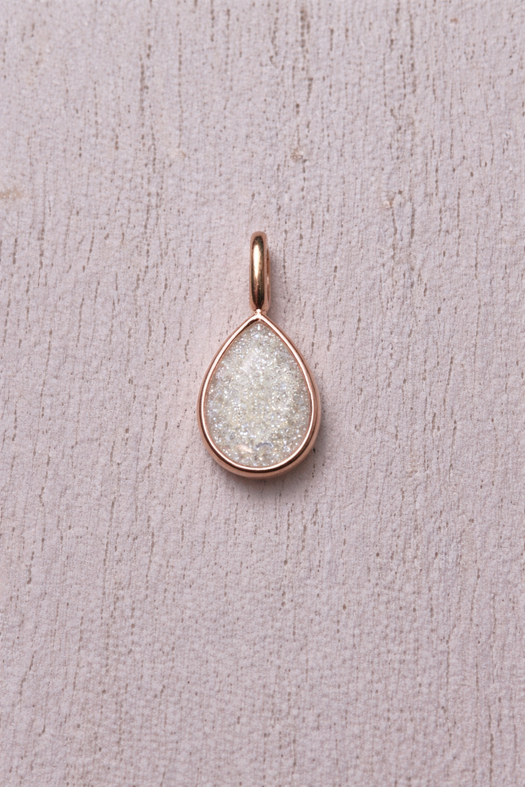 Pendentif Hera Or rose, pierre scintillante