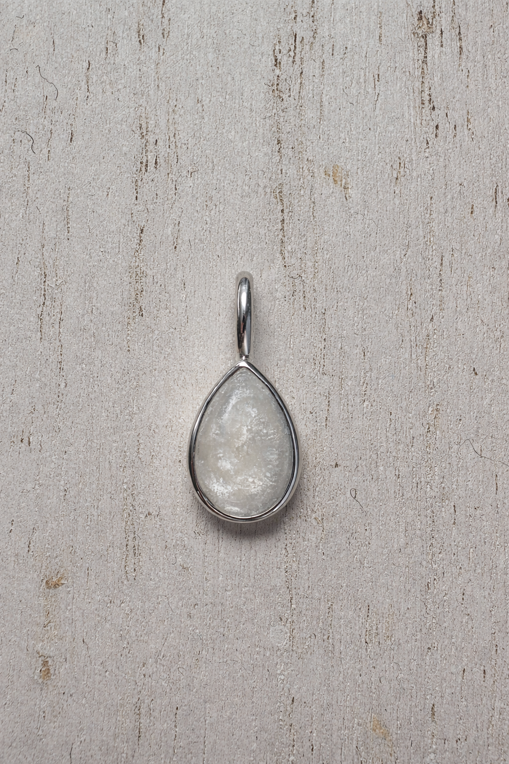 Pendentif Hera Argent, pierre perlée