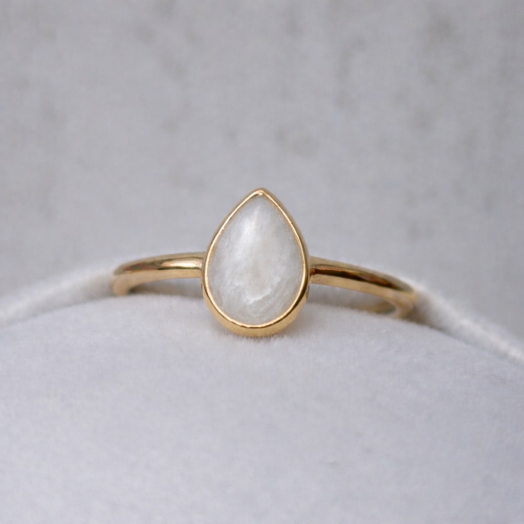 Hera Or jaune, pierre perlée