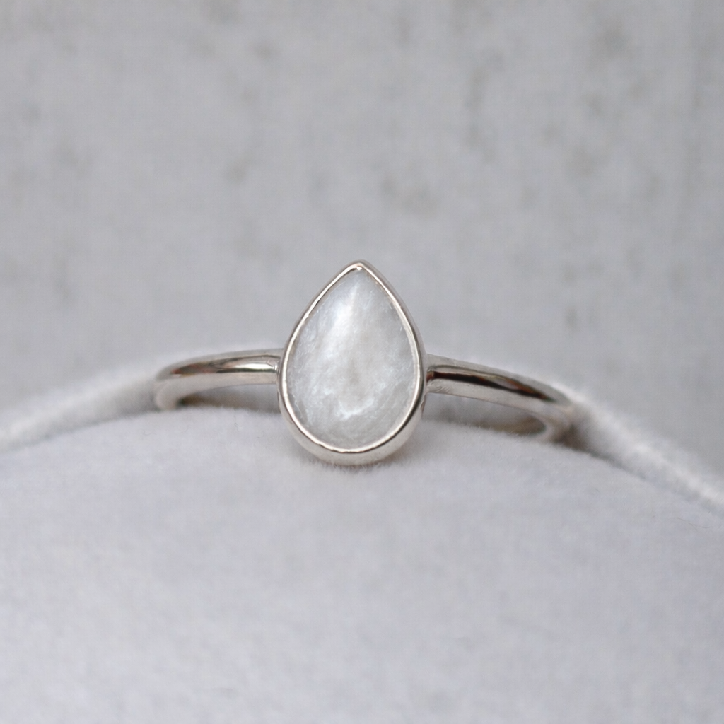 Hera Argent, pierre perlée