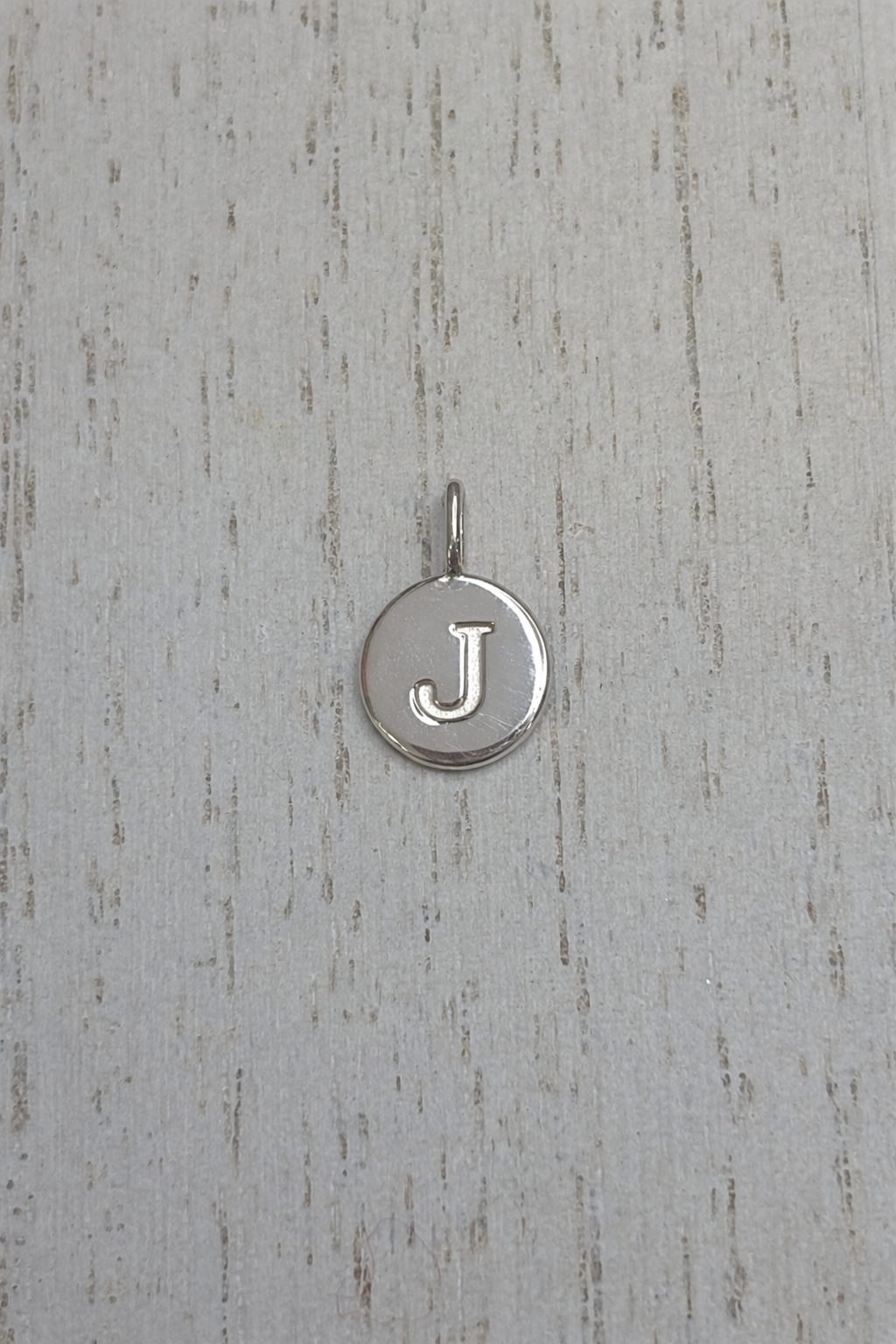 Pendentif Initial rond - Argent 925