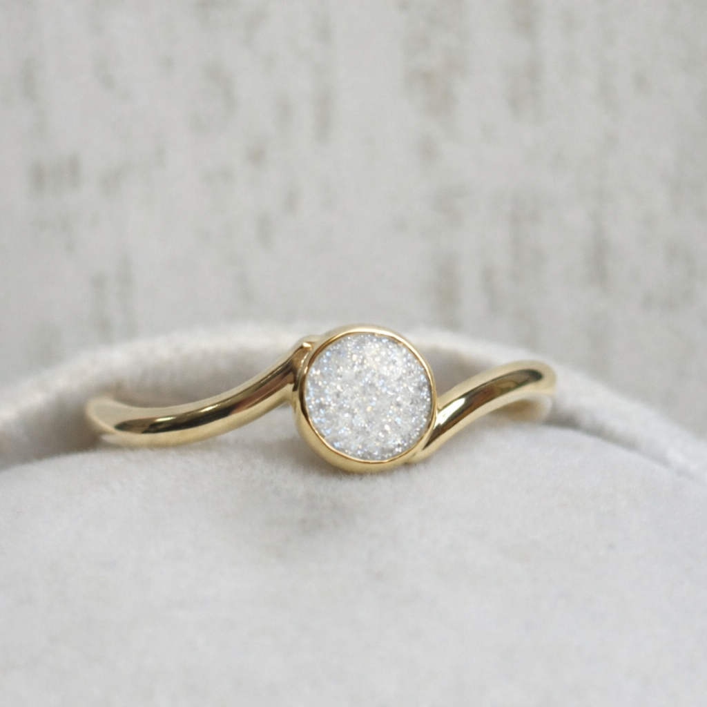 Lunea Or Jaune, pierre scintillante