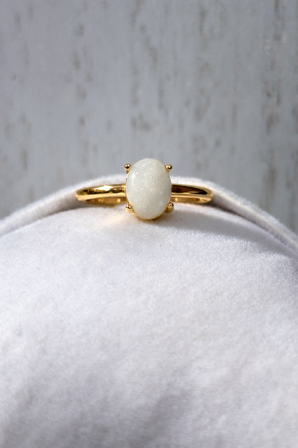 Gemma in Yellow gold Vermeil, natural stone