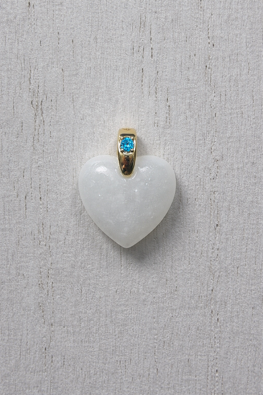 Maia Coeur en Or Jaune, pierre naturelle