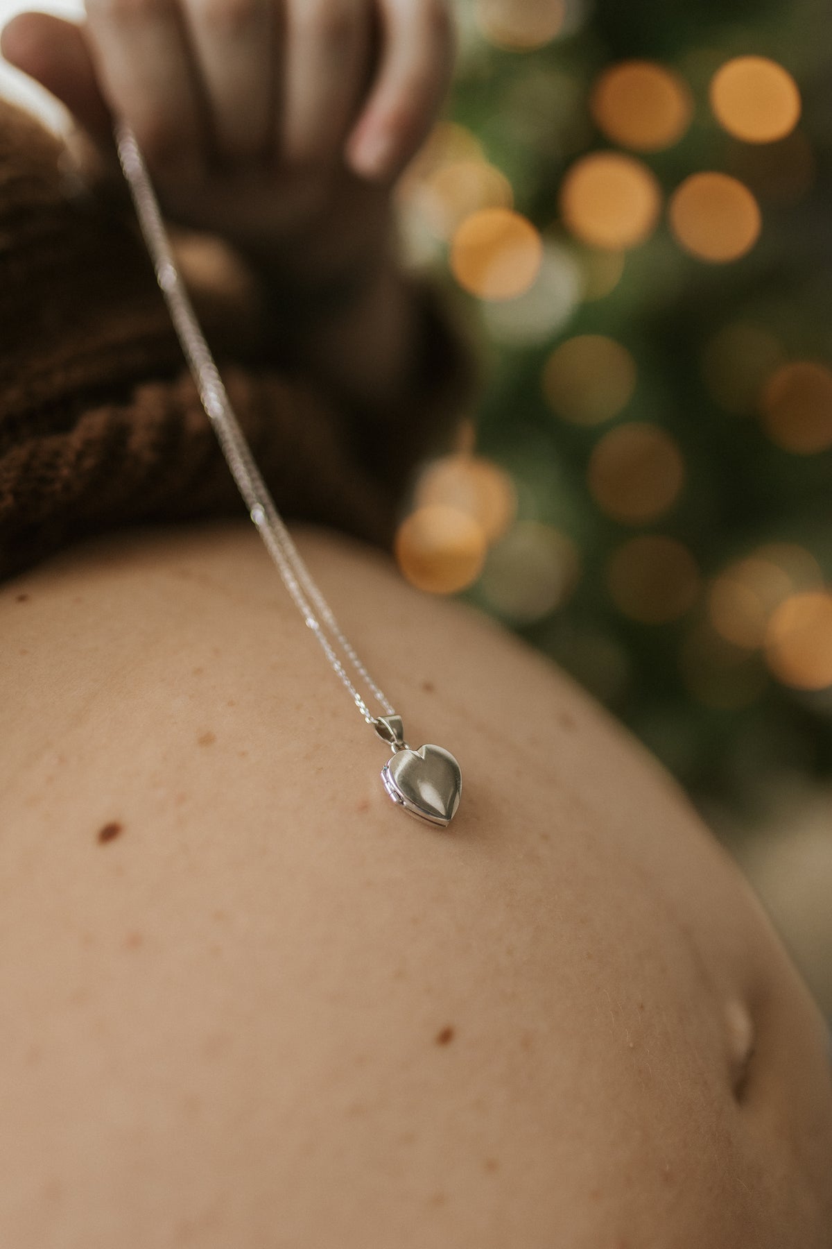 Heart locket in silver