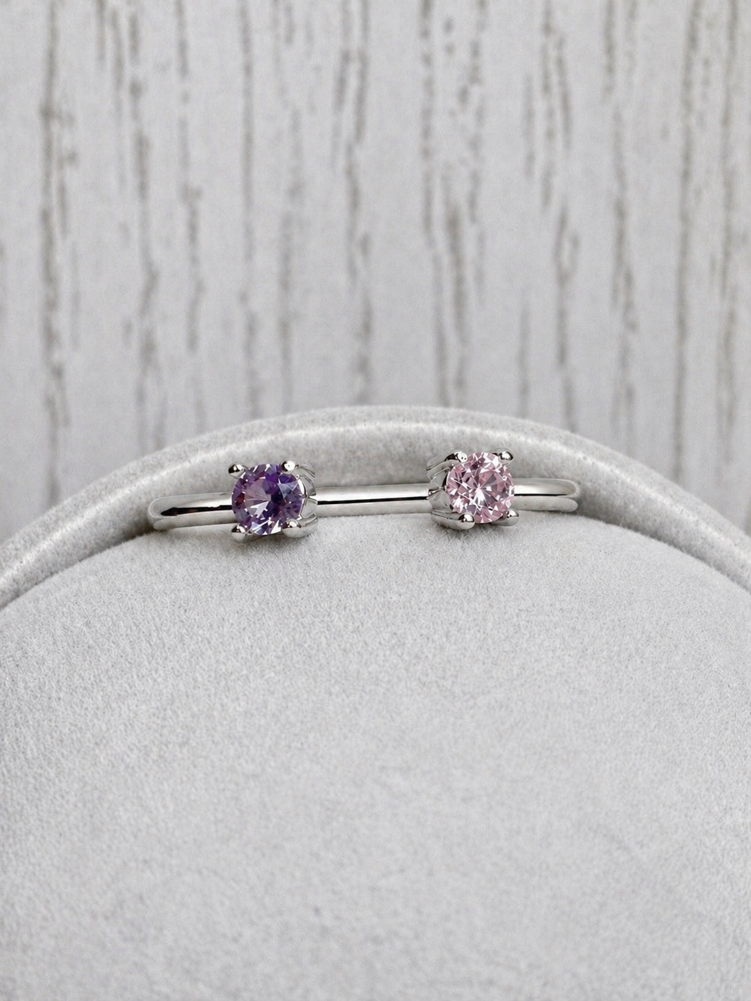 Bague Orbit en vermeil blanc