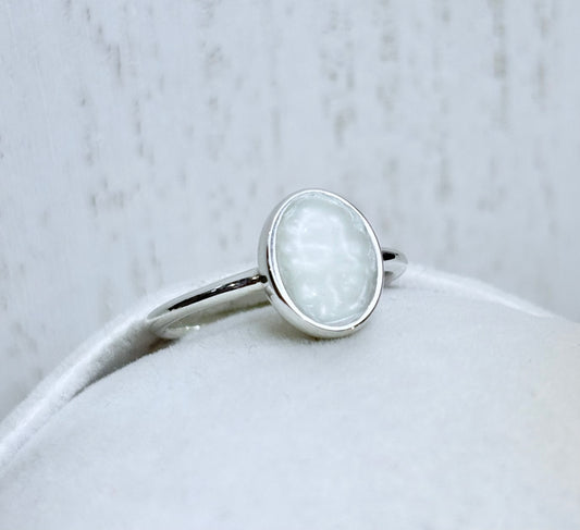 Apodis Argent, pierre perlée