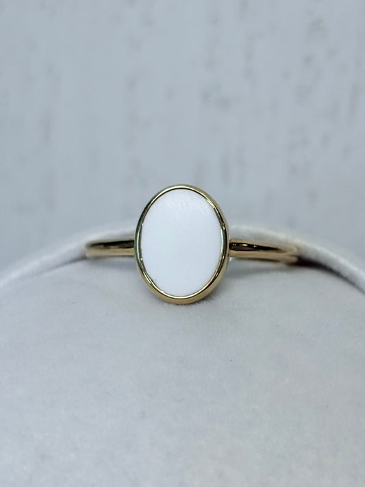 Apodis Or jaune, pierre blanche