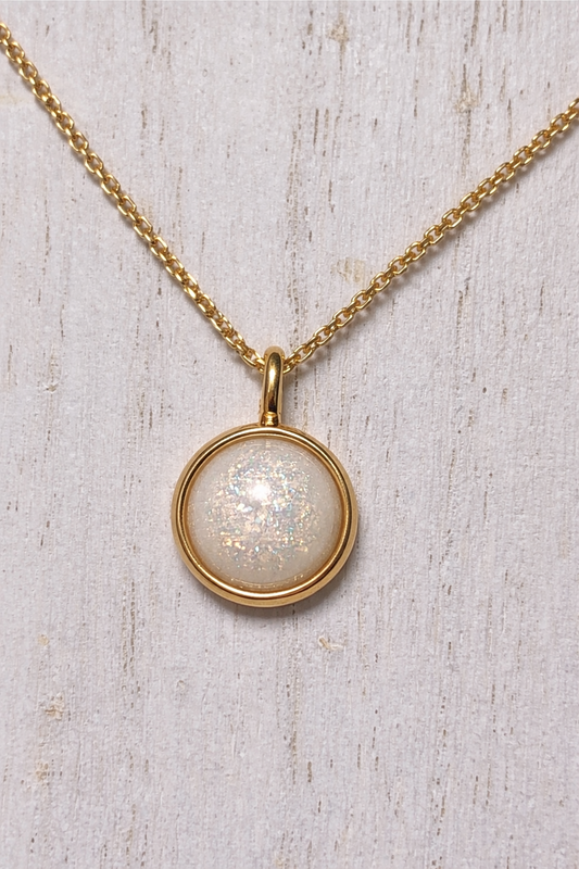 Pendentif Orion Or Jaune, pierre scintillante