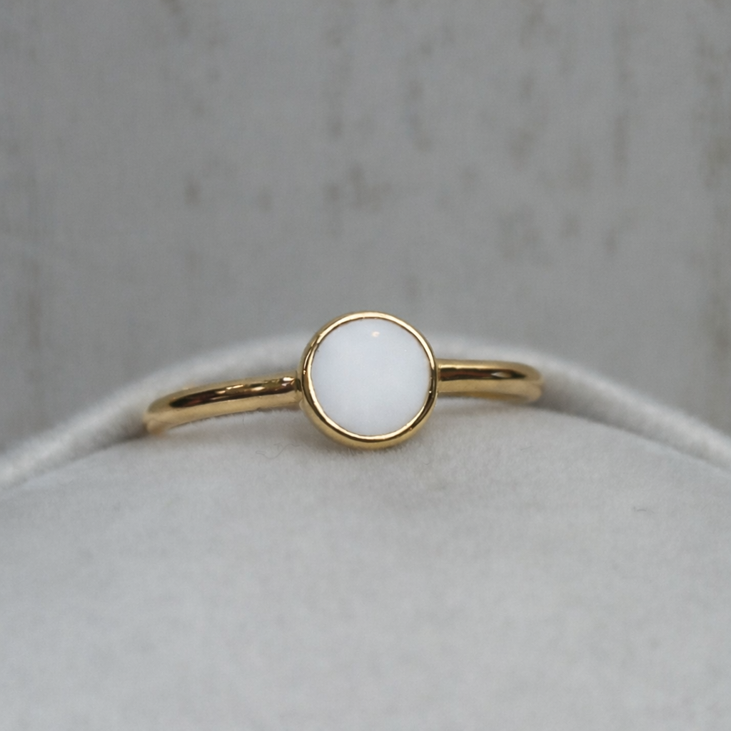 Petite Ourse Or Jaune, pierre blanche