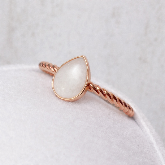 Hera torsadé Or Rose, pierre naturelle