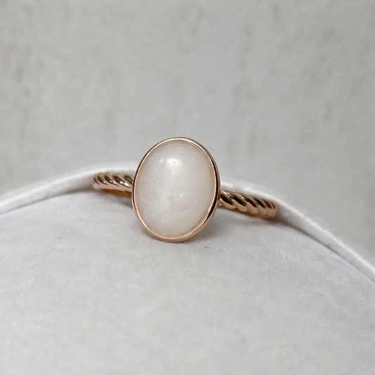 Apodis torsadé vermeil rose, pierre naturelle