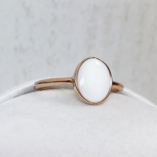 Apodis Or Rose, pierre blanche