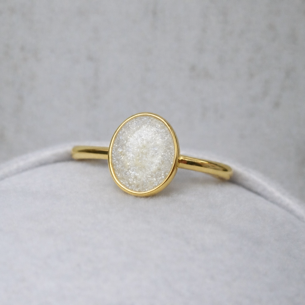 Apodis Or jaune, pierre scintillante