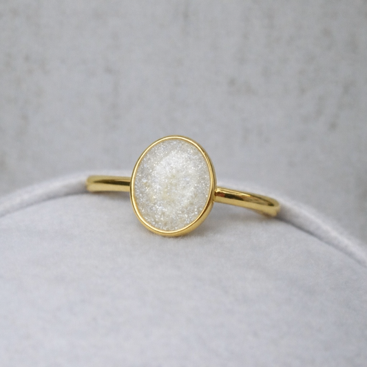 Apodis Or jaune, pierre scintillante