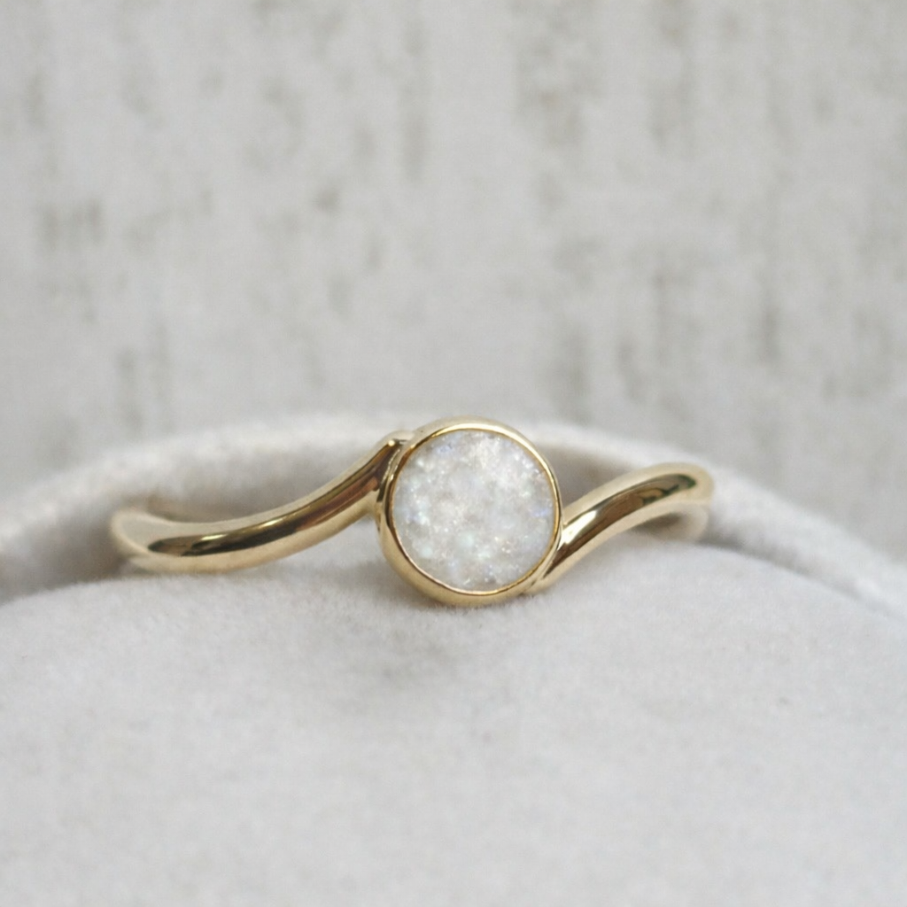 Lunea Or Jaune, pierre perlée