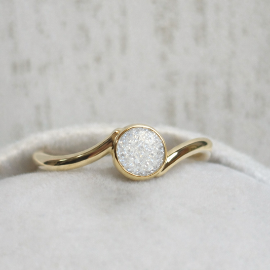 Lunea Or Jaune, pierre scintillante