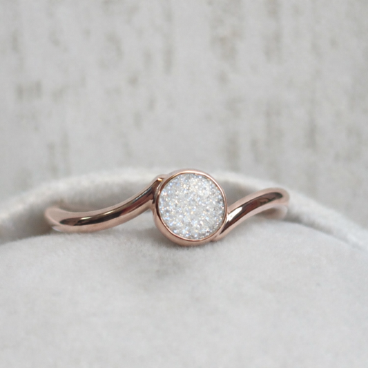 Lunea Or rose, pierre scintillante