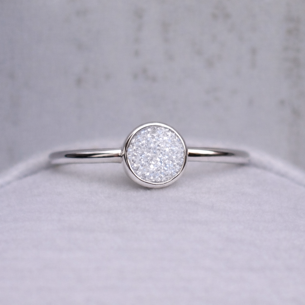 Petite Ourse Silver, sparkling stone