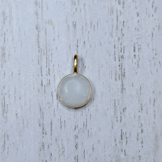 Petite Ourse Pendant in Yellow Gold with natural stone