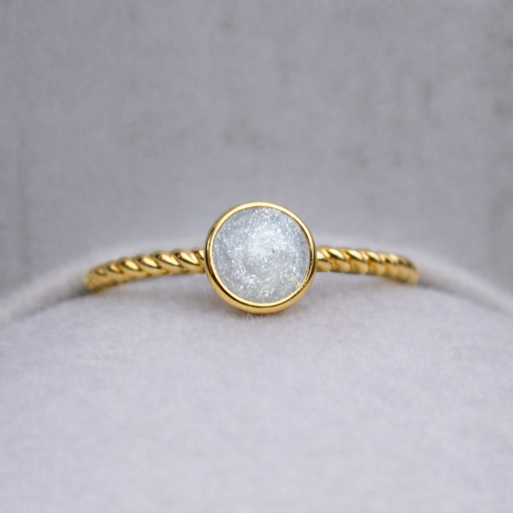 Petite Ourse rope in Yellow Gold, sparkling stone