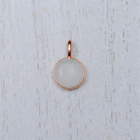 Petite Ourse Pendant in Rose Gold with natural stone