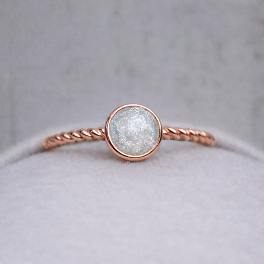 Petite Ourse rope in Rose Gold, sparkling stone