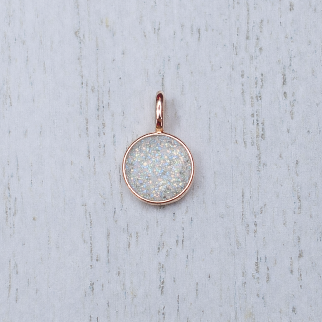 Petite Ourse Pendant in Rose Gold with sparkling stone