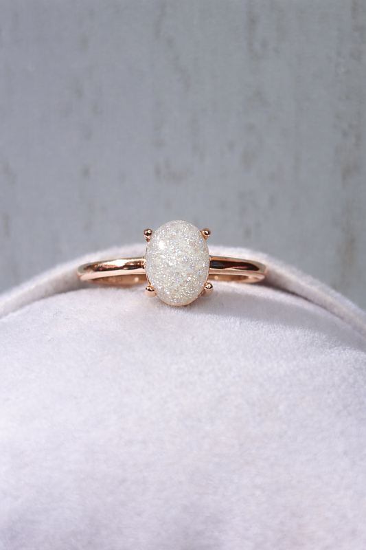 Gemma in Rose Gold , sparkling stone