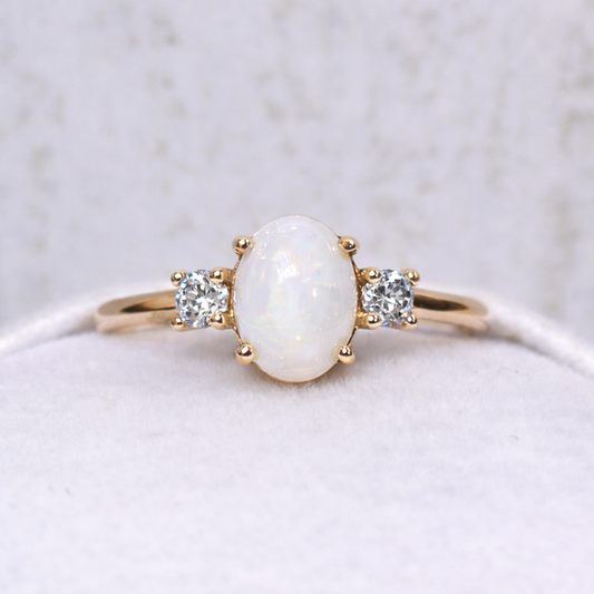 Bague Gemini en Or Jaune, pierre naturelle