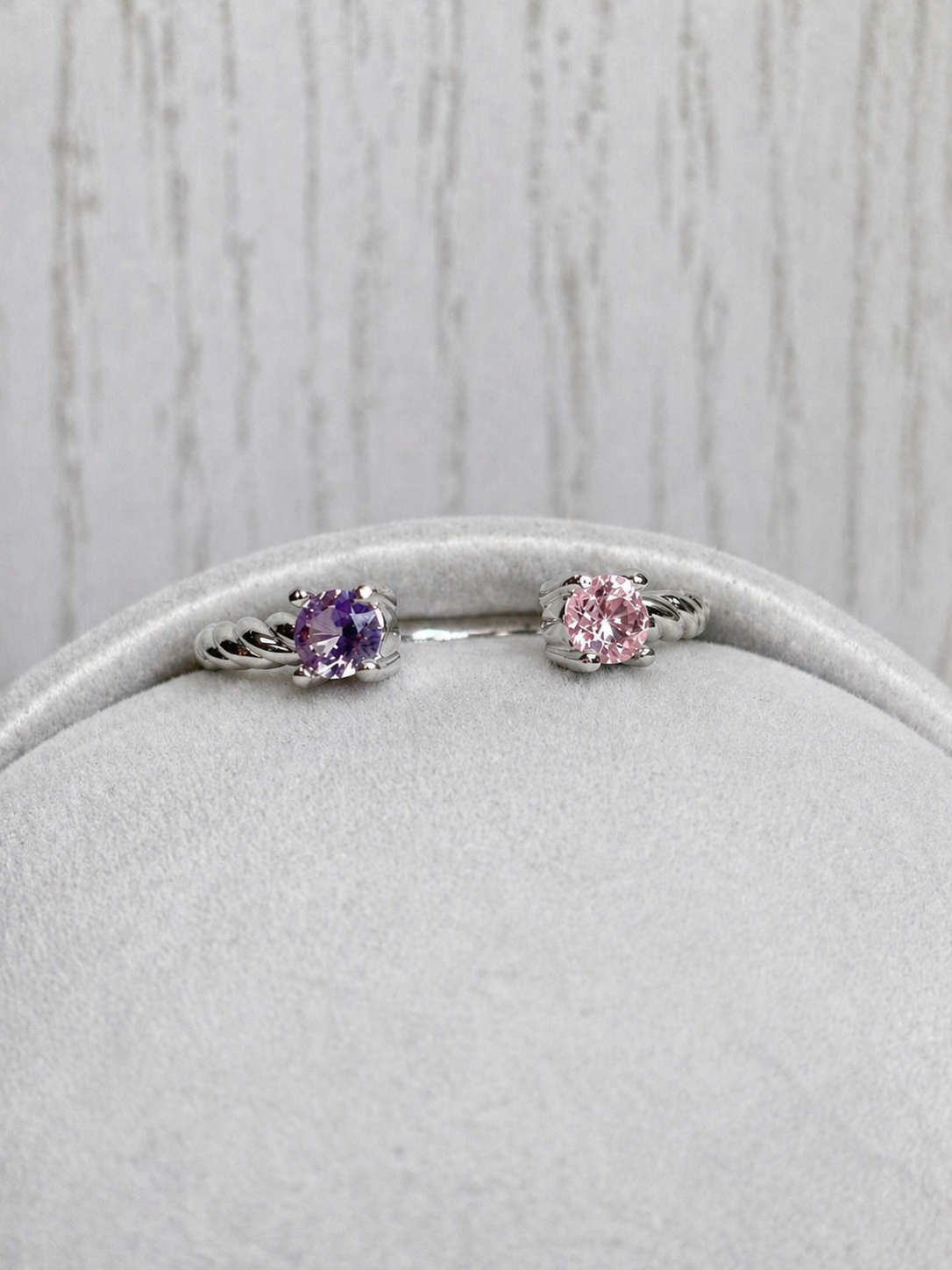 Bague Orbit torsadée Or Blanc